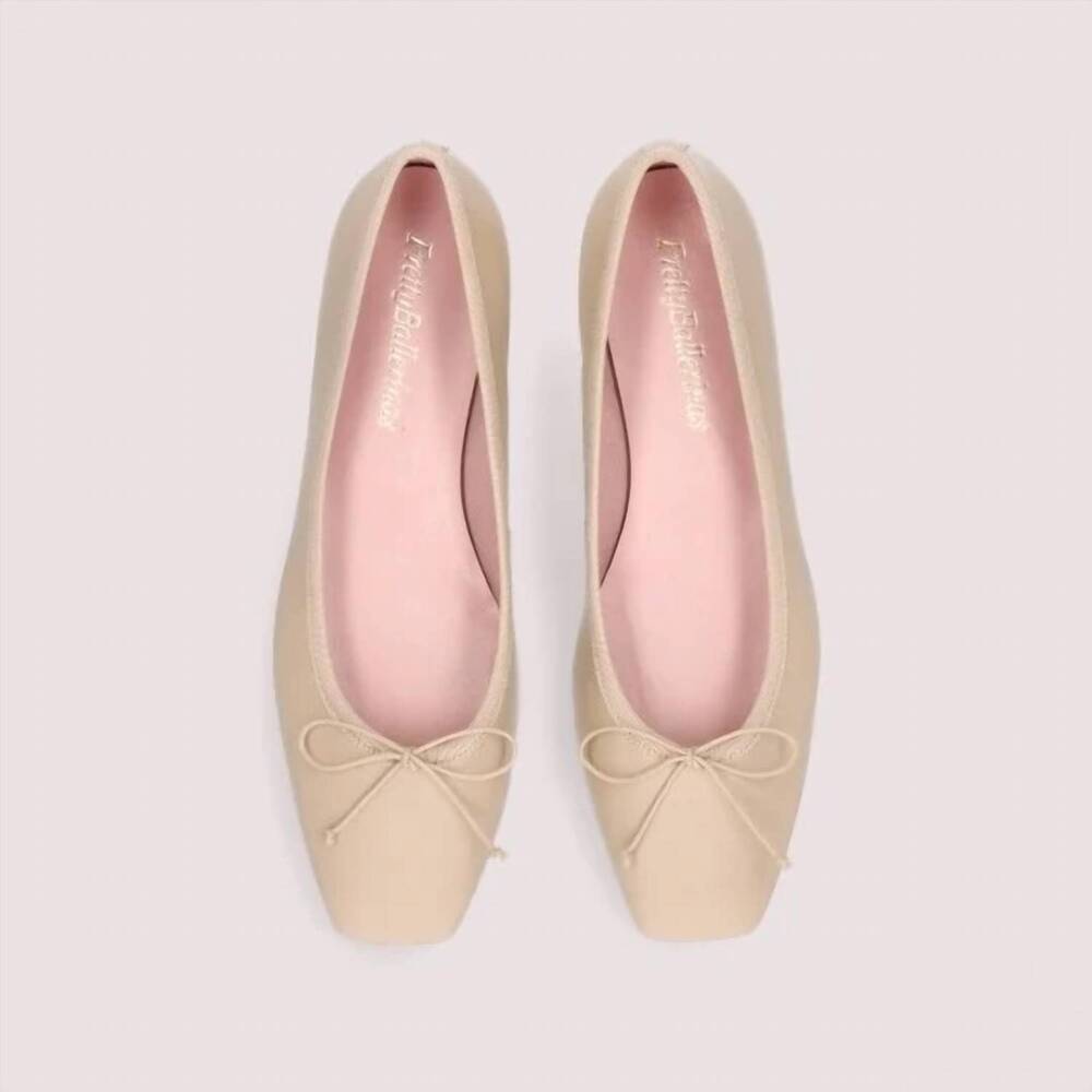 NEW PRETTY BALLERINAS women's camille flats in pearl